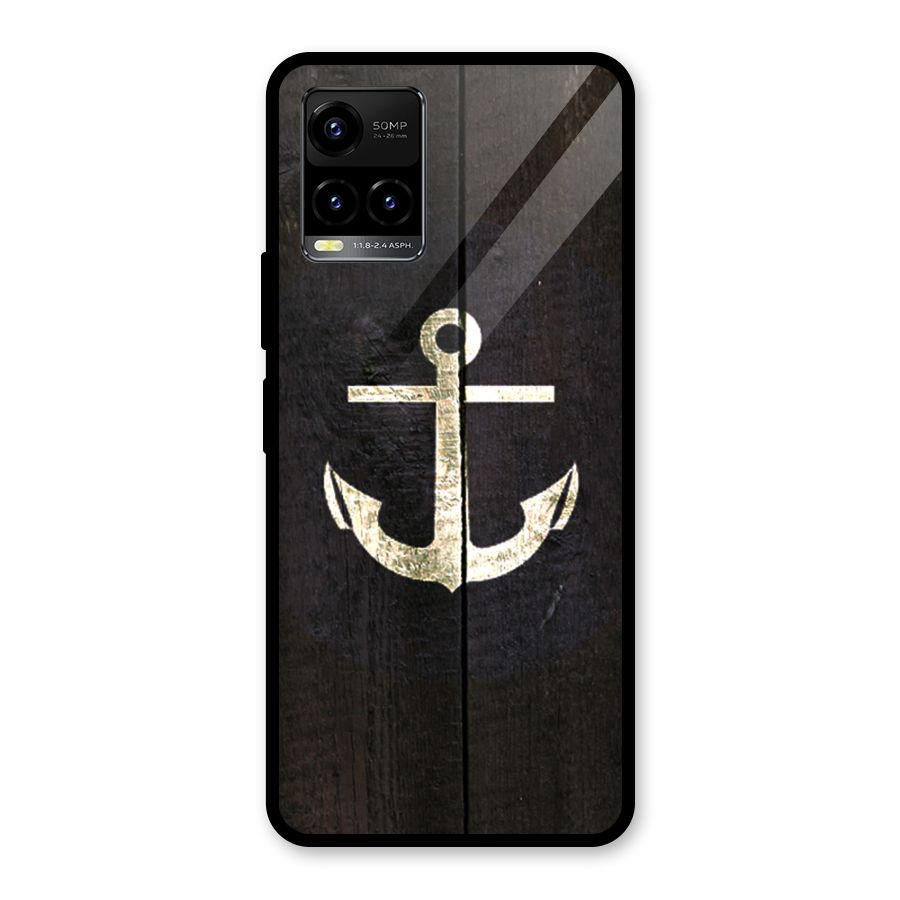 Wood Anchor Glass Back Case for Vivo Y21T