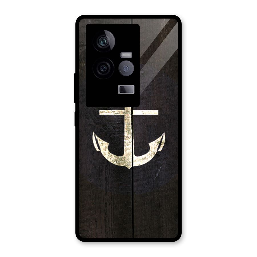 Wood Anchor Glass Back Case for Vivo iQOO 11 5G