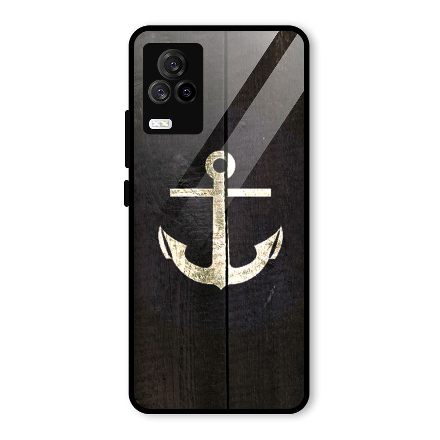Wood Anchor Glass Back Case for Vivo iQOO 7 Legend 5G
