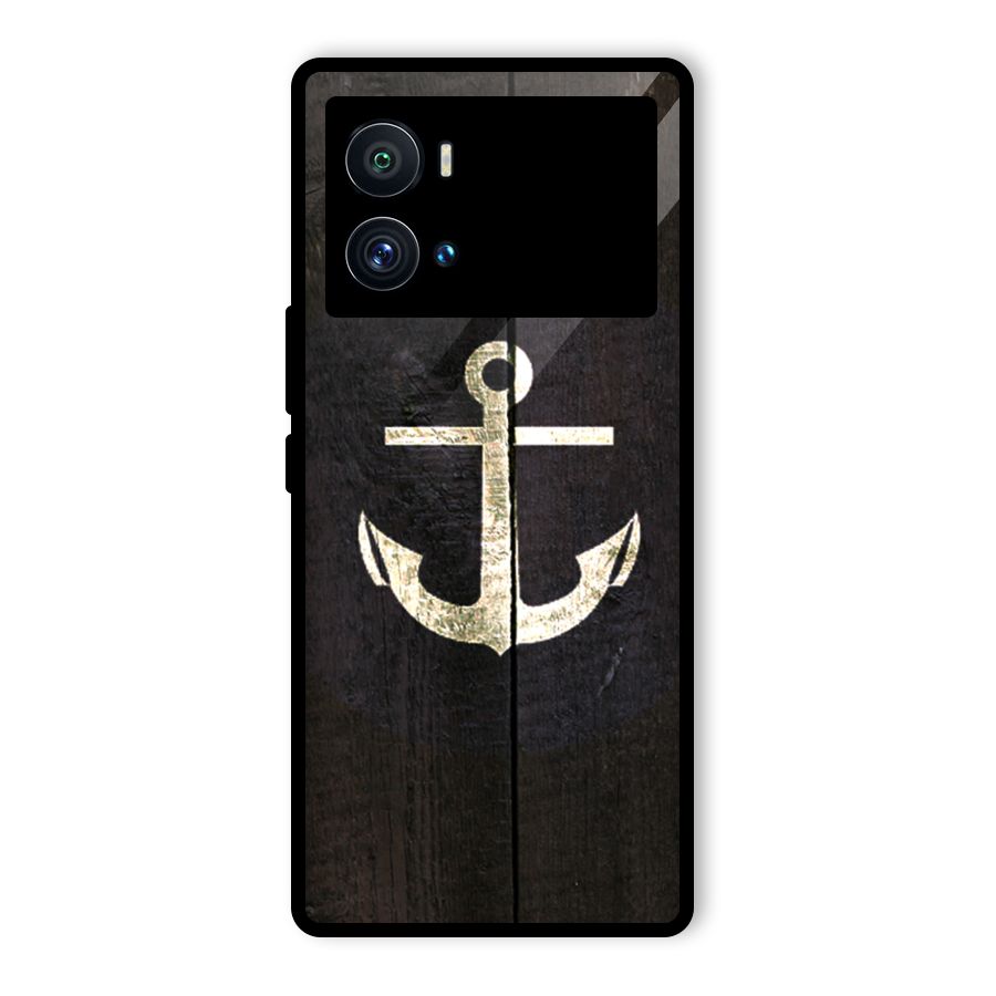 Wood Anchor Glass Back Case for Vivo iQOO 9 Pro