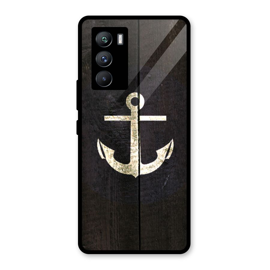 Wood Anchor Glass Back Case for Vivo iQOO 9 SE