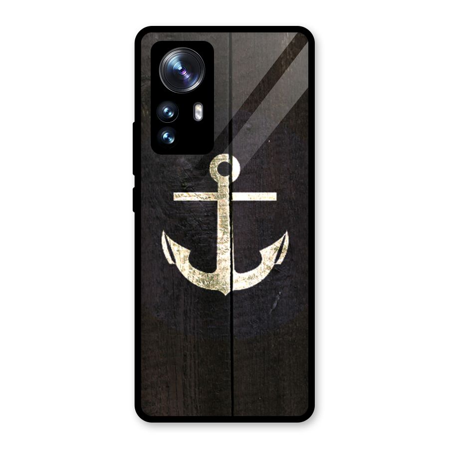Wood Anchor Glass Back Case for Xiaomi 12 Pro