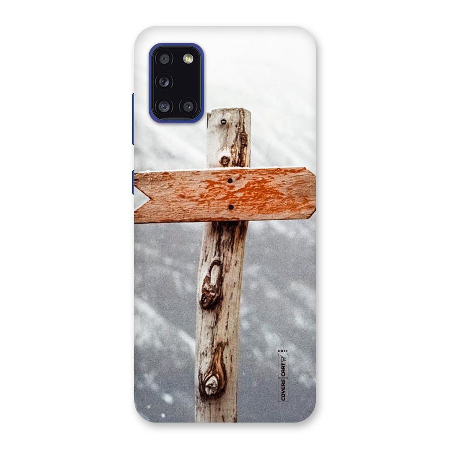 Wood And Snow Back Case for Galaxy A31