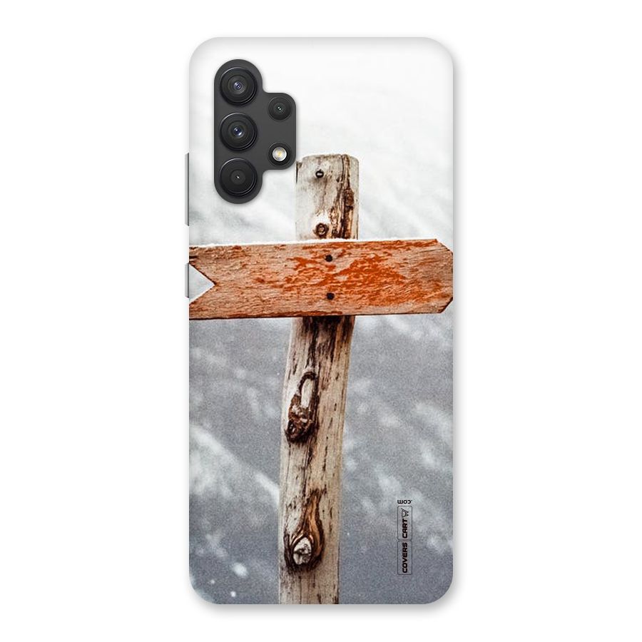 Wood And Snow Back Case for Galaxy A32