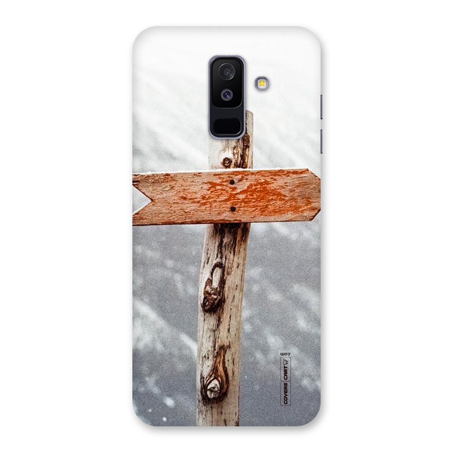 Wood And Snow Back Case for Galaxy A6 Plus