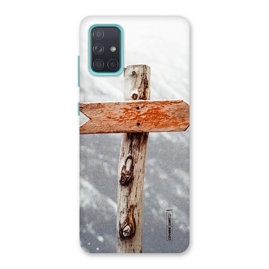 Wood And Snow Back Case for Galaxy A71