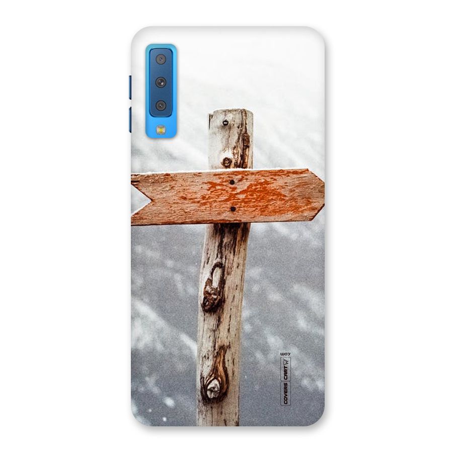 Wood And Snow Back Case for Galaxy A7 (2018)