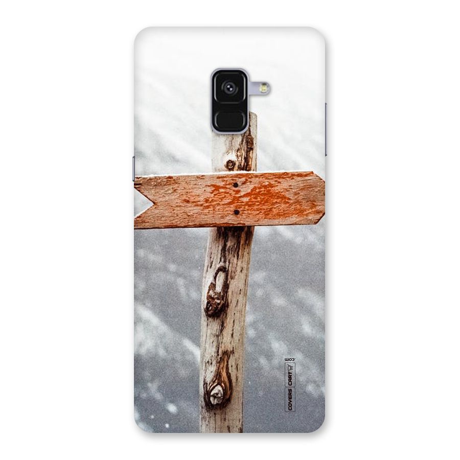Wood And Snow Back Case for Galaxy A8 Plus