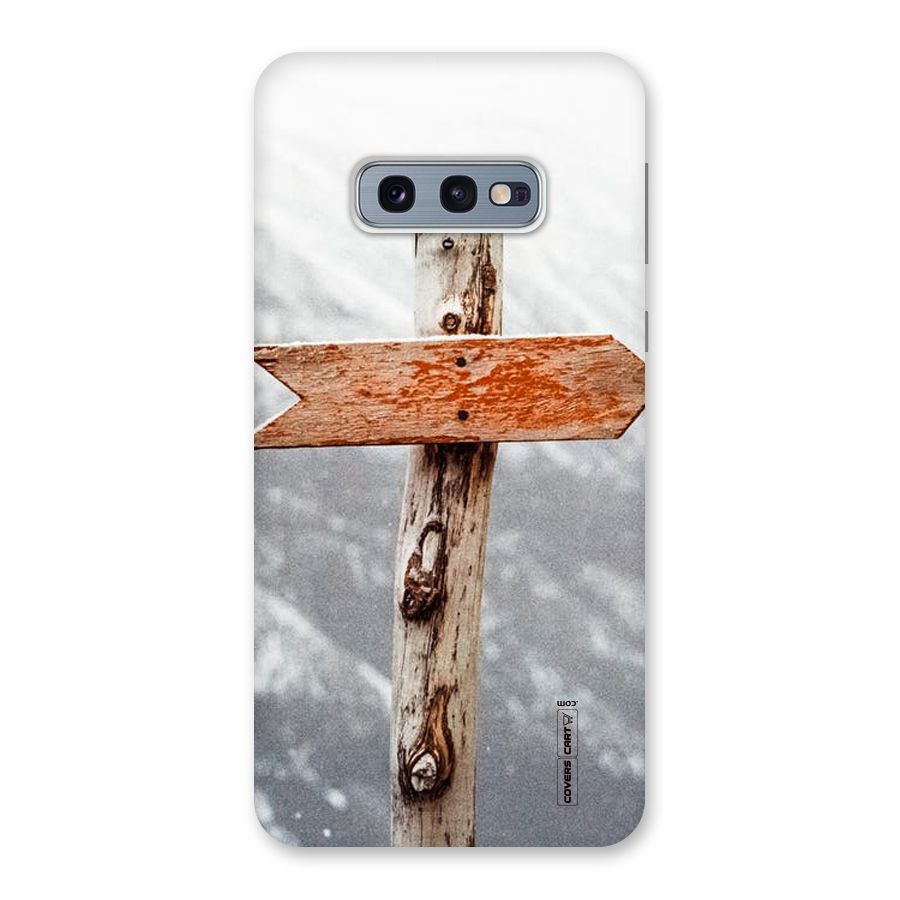 Wood And Snow Back Case for Galaxy S10e