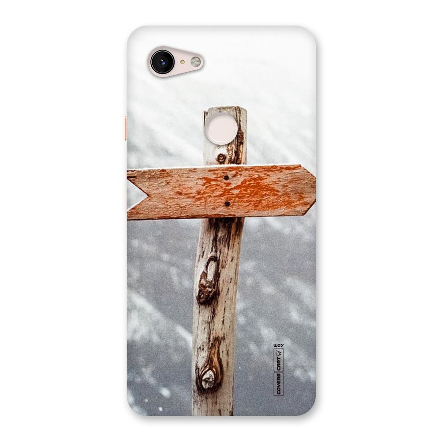 Wood And Snow Back Case for Google Pixel 3 XL