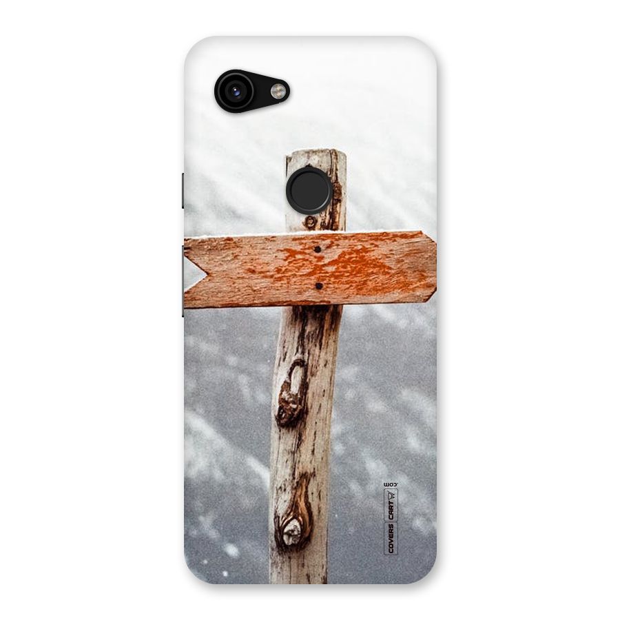 Wood And Snow Back Case for Google Pixel 3a