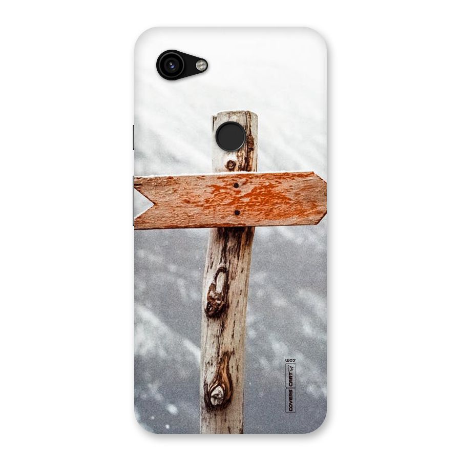 Wood And Snow Back Case for Google Pixel 3a XL