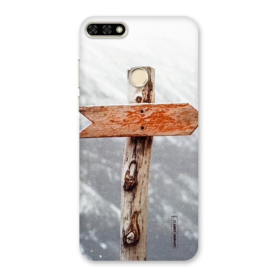 Wood And Snow Back Case for Honor 7A