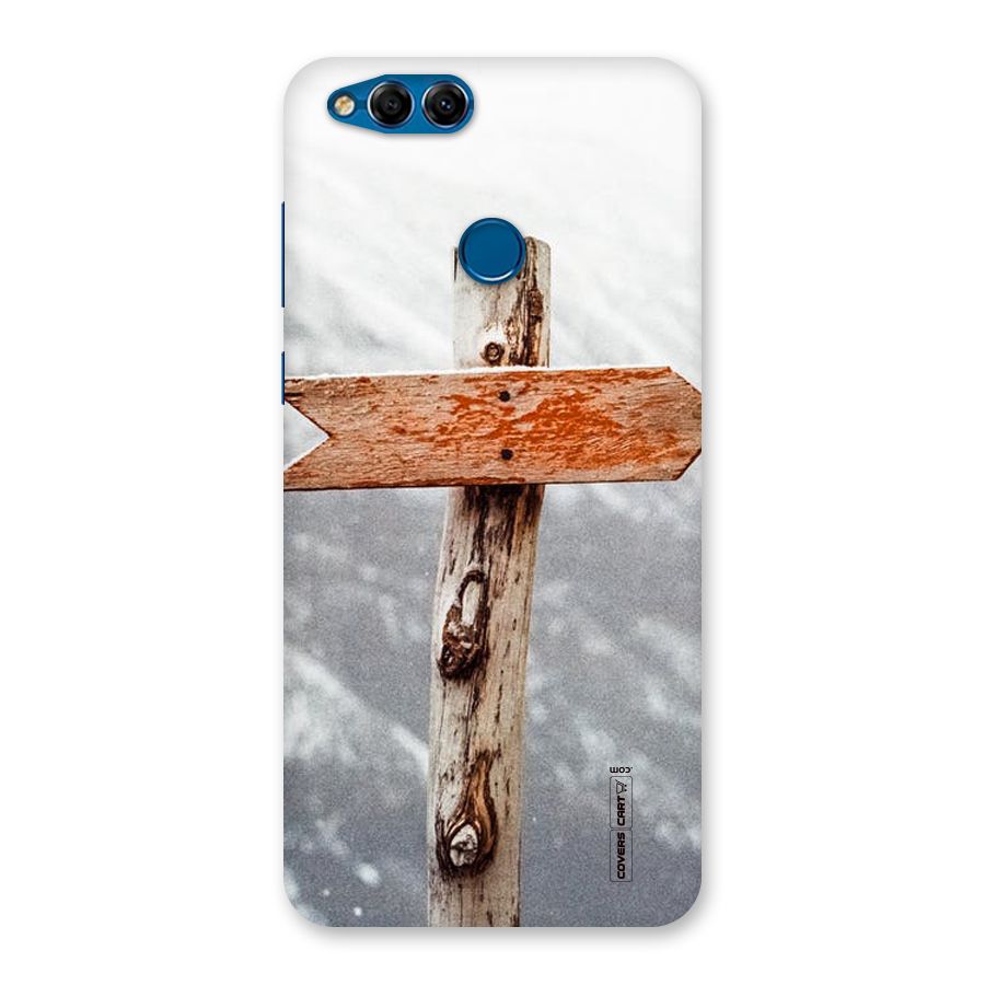 Wood And Snow Back Case for Honor 7X