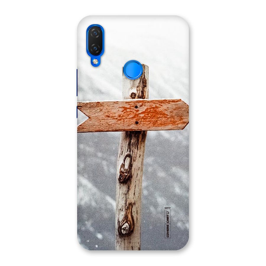 Wood And Snow Back Case for Huawei P Smart+