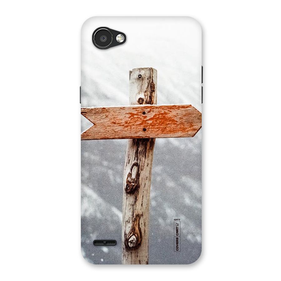 Wood And Snow Back Case for LG Q6