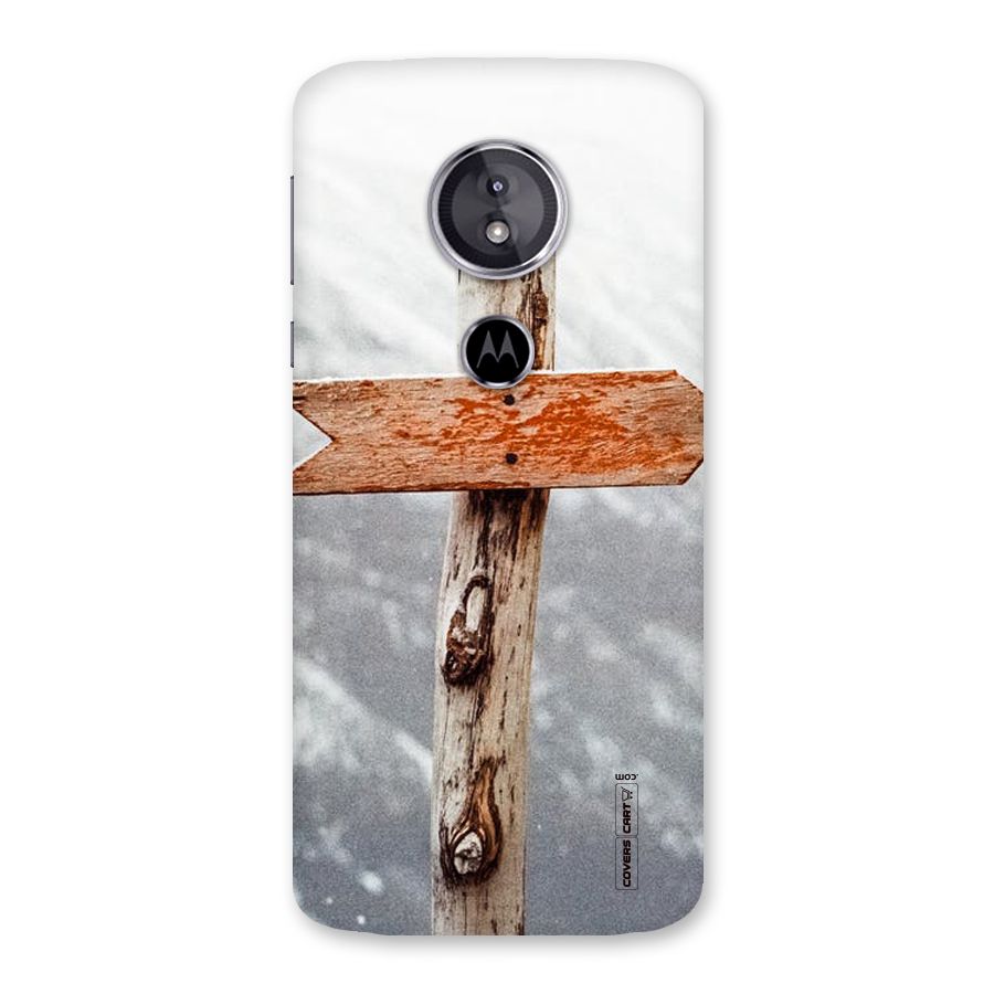 Wood And Snow Back Case for Moto E5