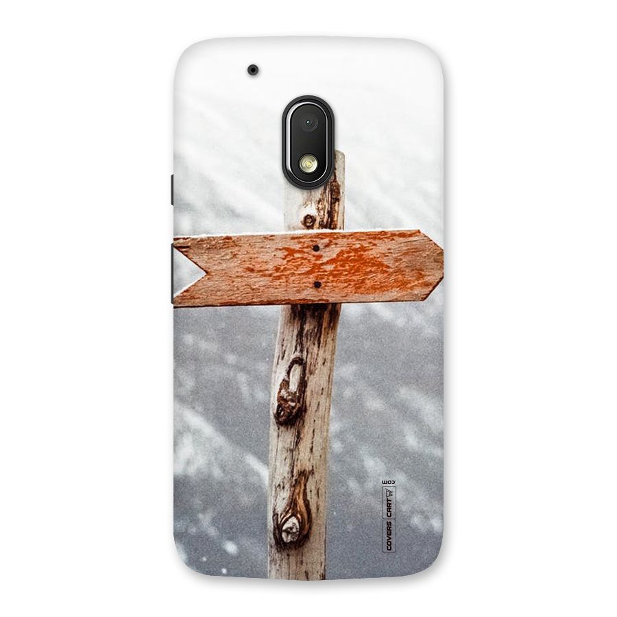 Wood And Snow Back Case for Moto G4 Play