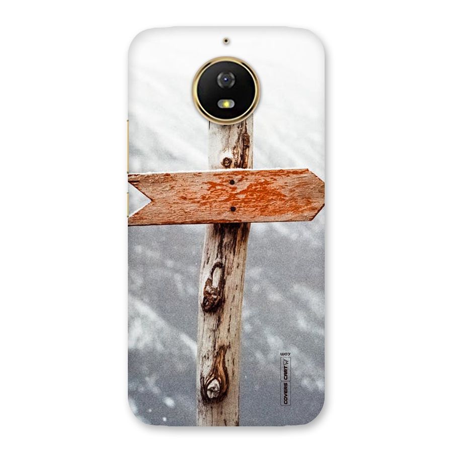 Wood And Snow Back Case for Moto G5s
