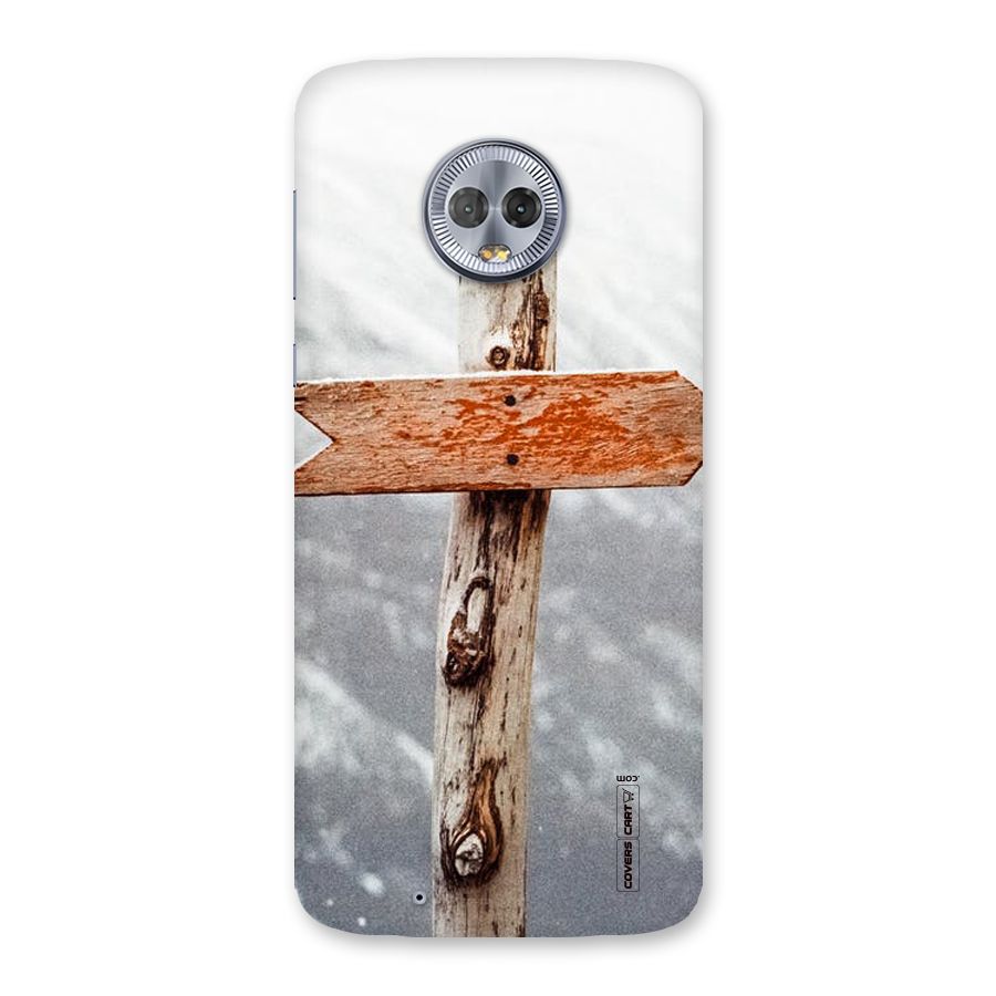 Wood And Snow Back Case for Moto G6