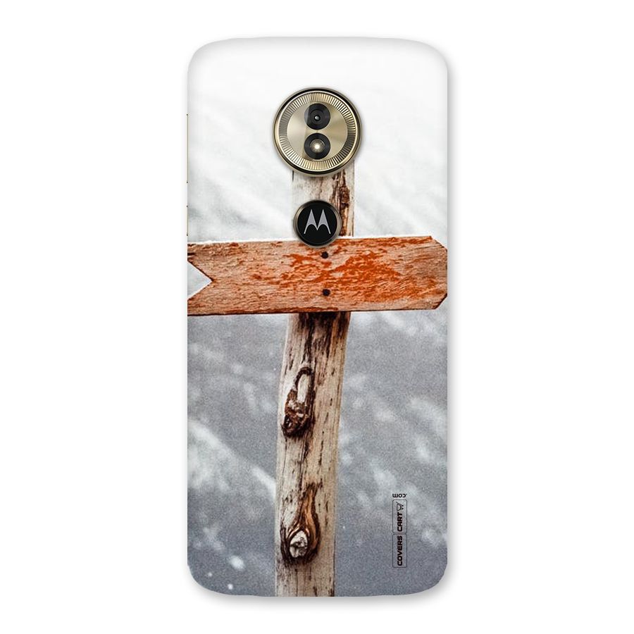 Wood And Snow Back Case for Moto G6 Play