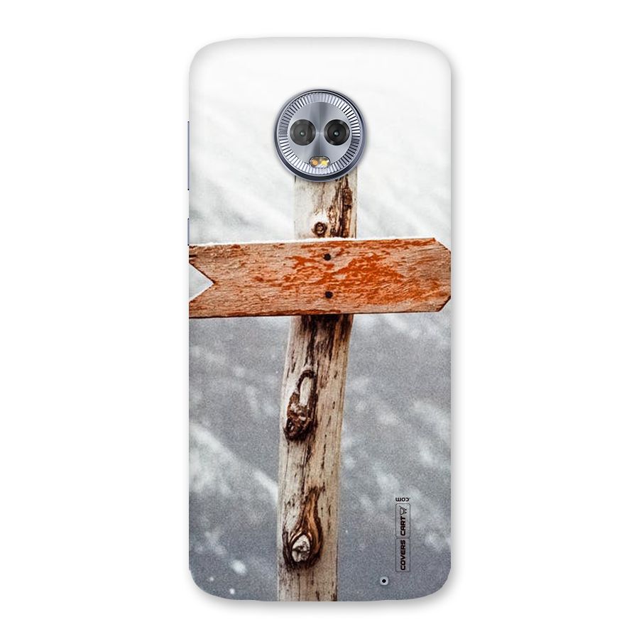 Wood And Snow Back Case for Moto G6 Plus