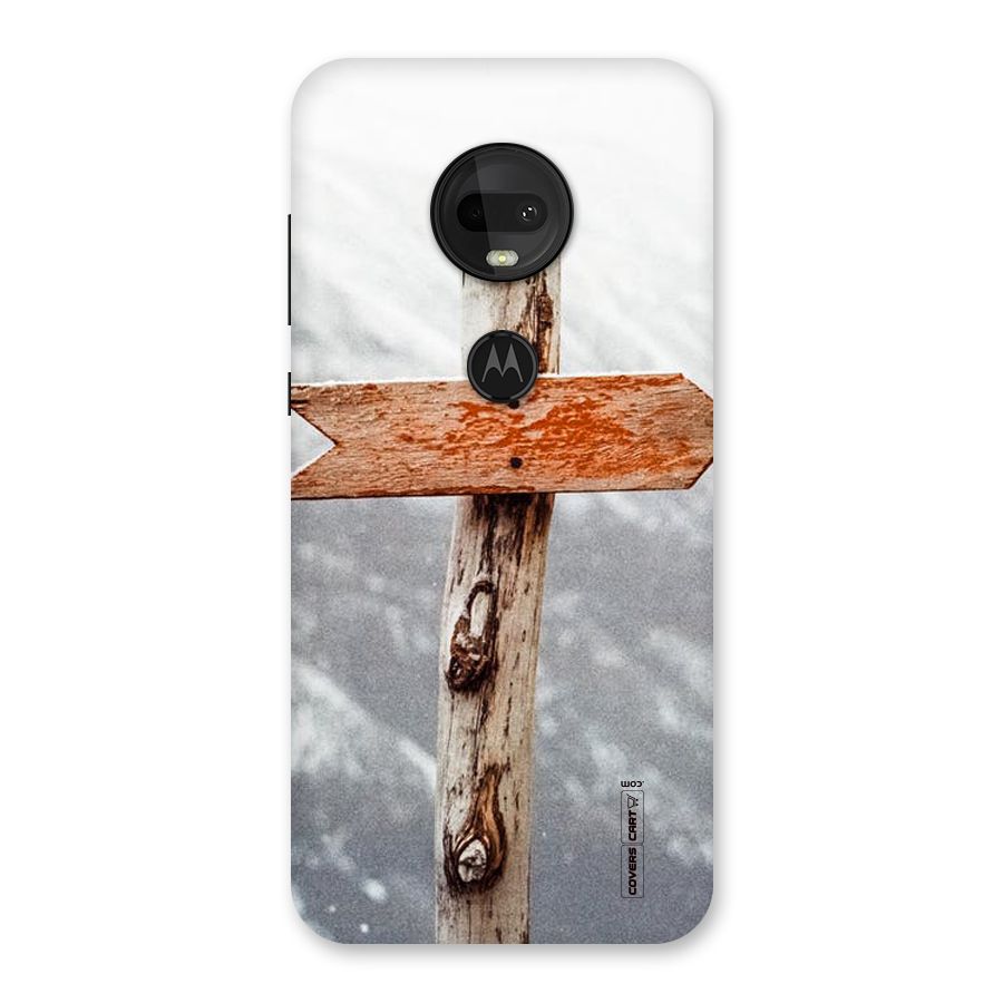 Wood And Snow Back Case for Moto G7