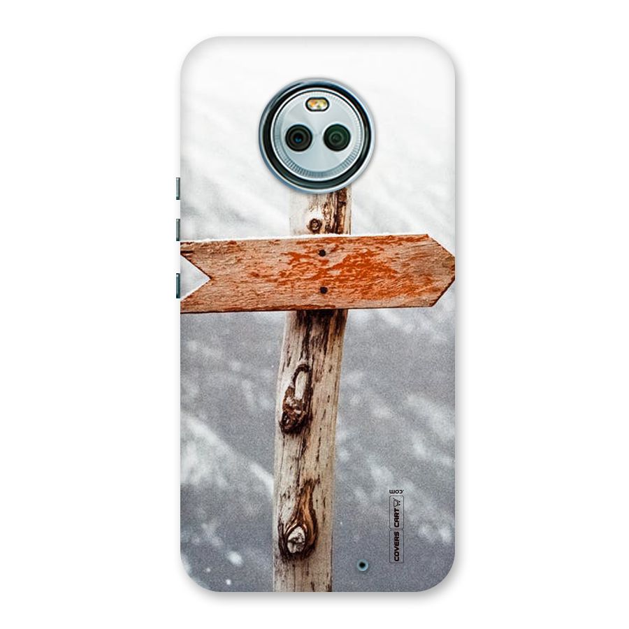 Wood And Snow Back Case for Moto X4