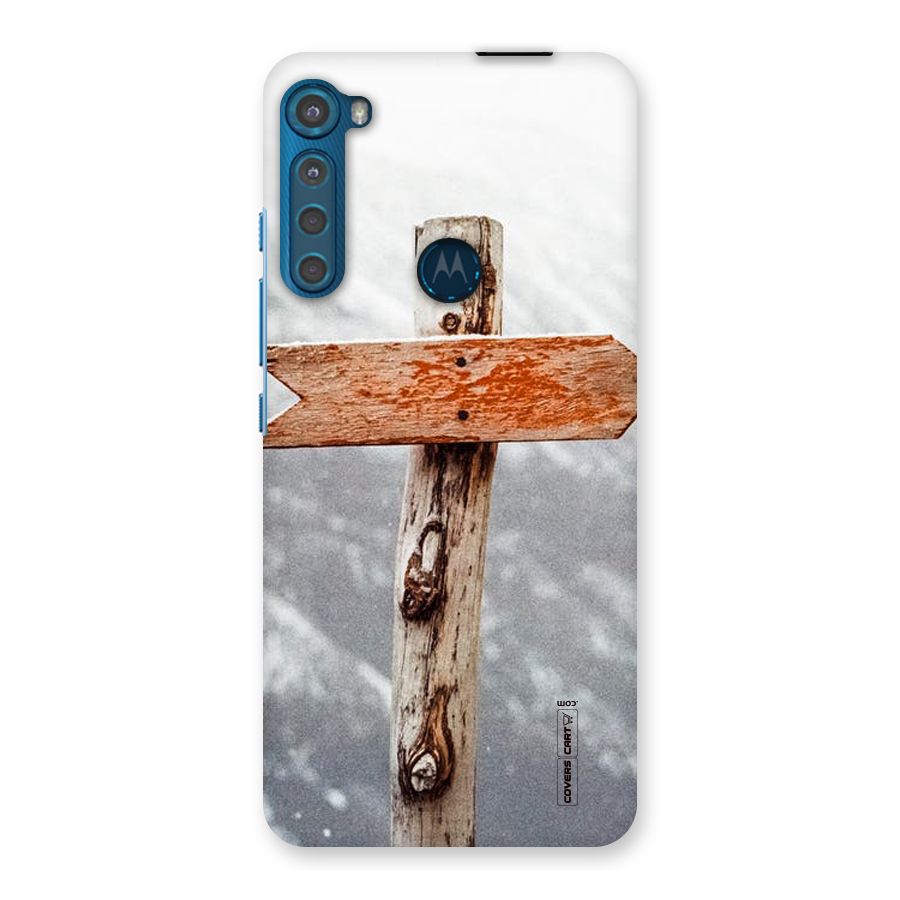 Wood And Snow Back Case for Motorola One Fusion Plus