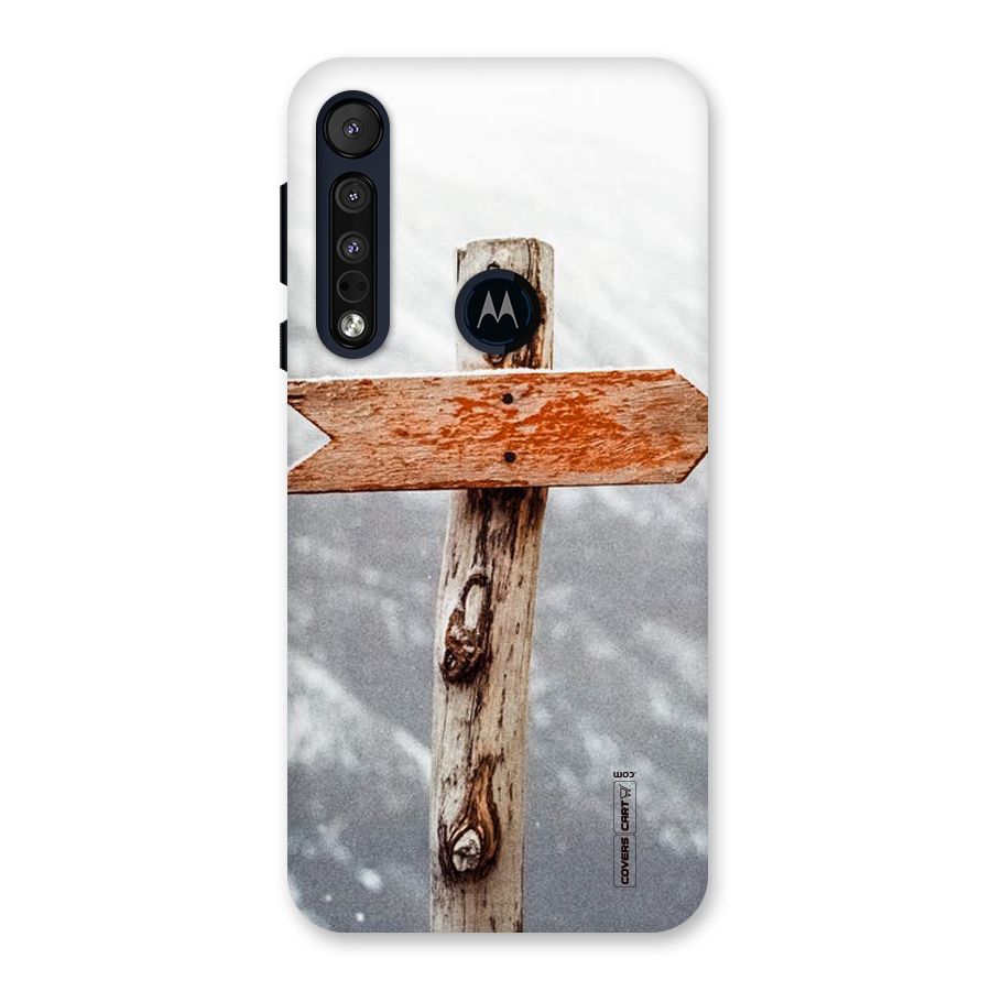 Wood And Snow Back Case for Motorola One Macro
