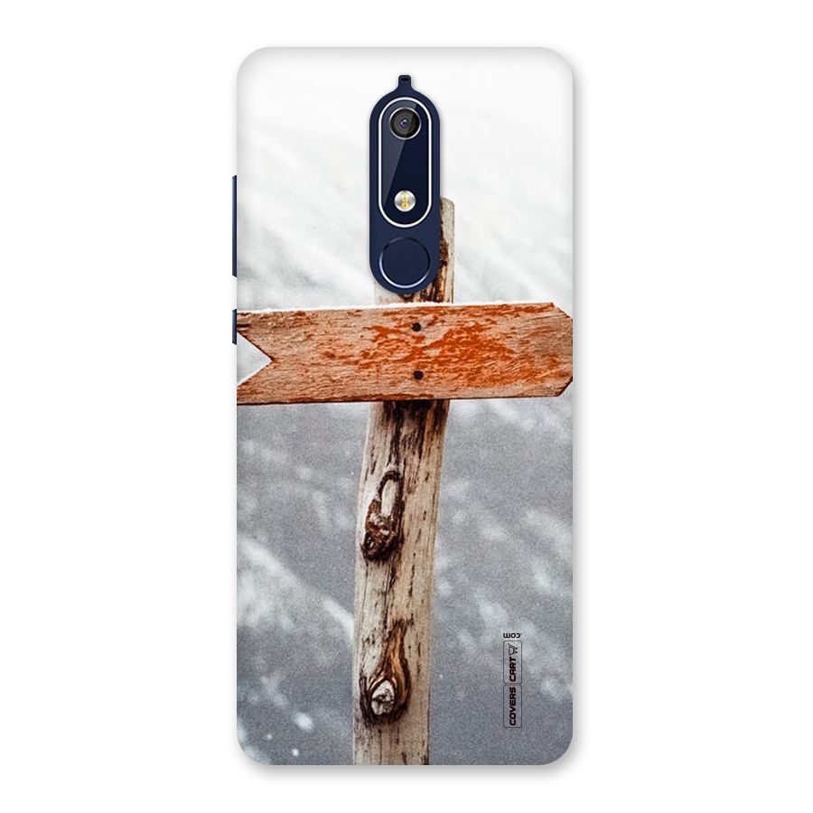 Wood And Snow Back Case for Nokia 5.1