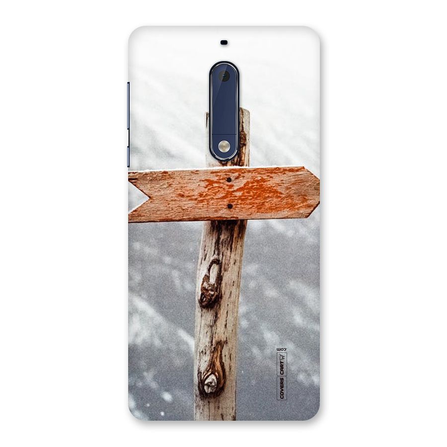Wood And Snow Back Case for Nokia 5