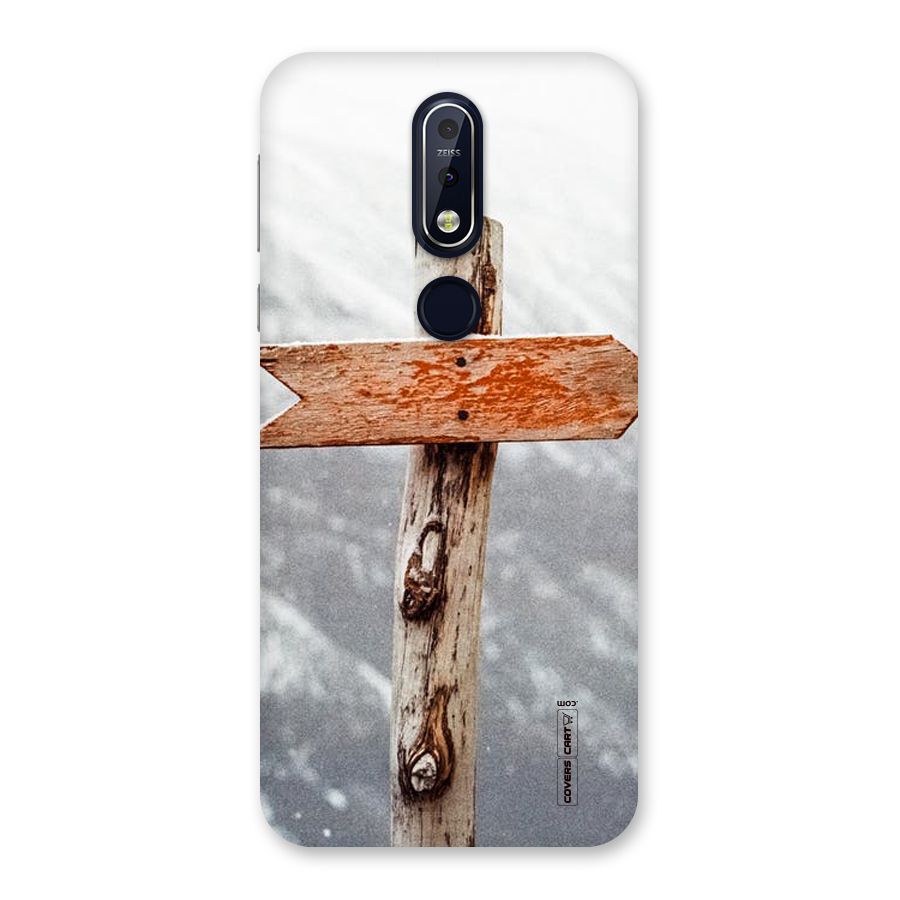 Wood And Snow Back Case for Nokia 7.1