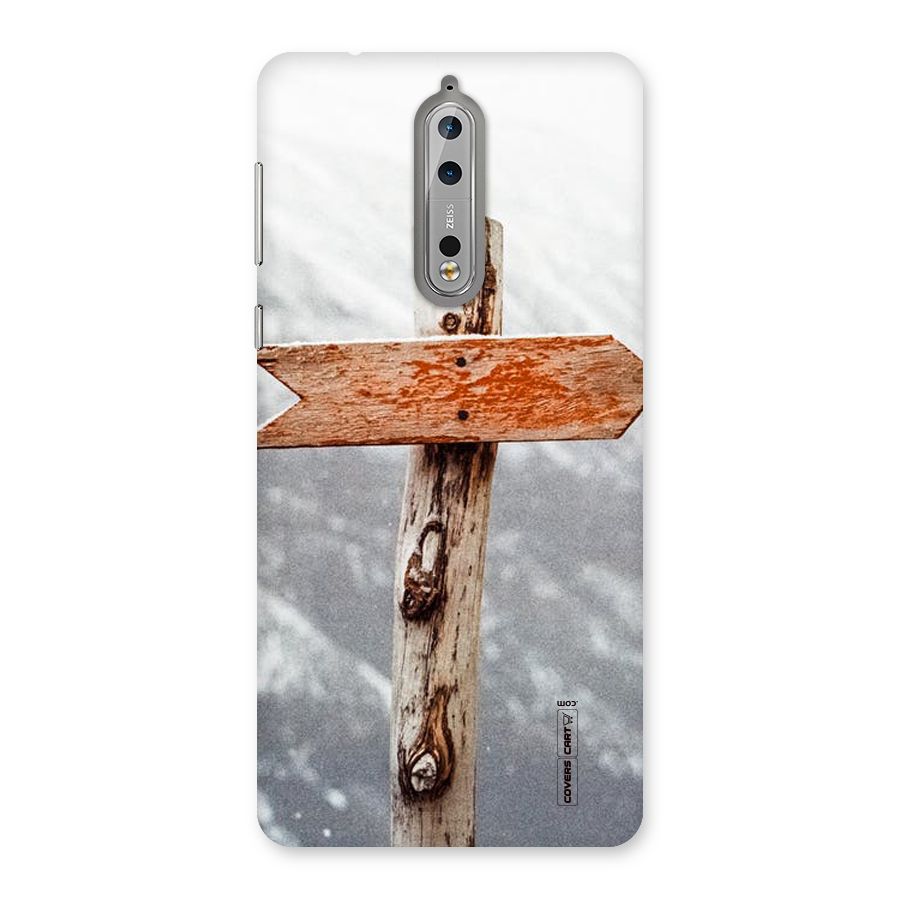 Wood And Snow Back Case for Nokia 8