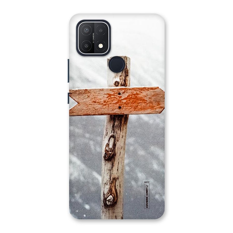 Wood And Snow Back Case for Oppo A15