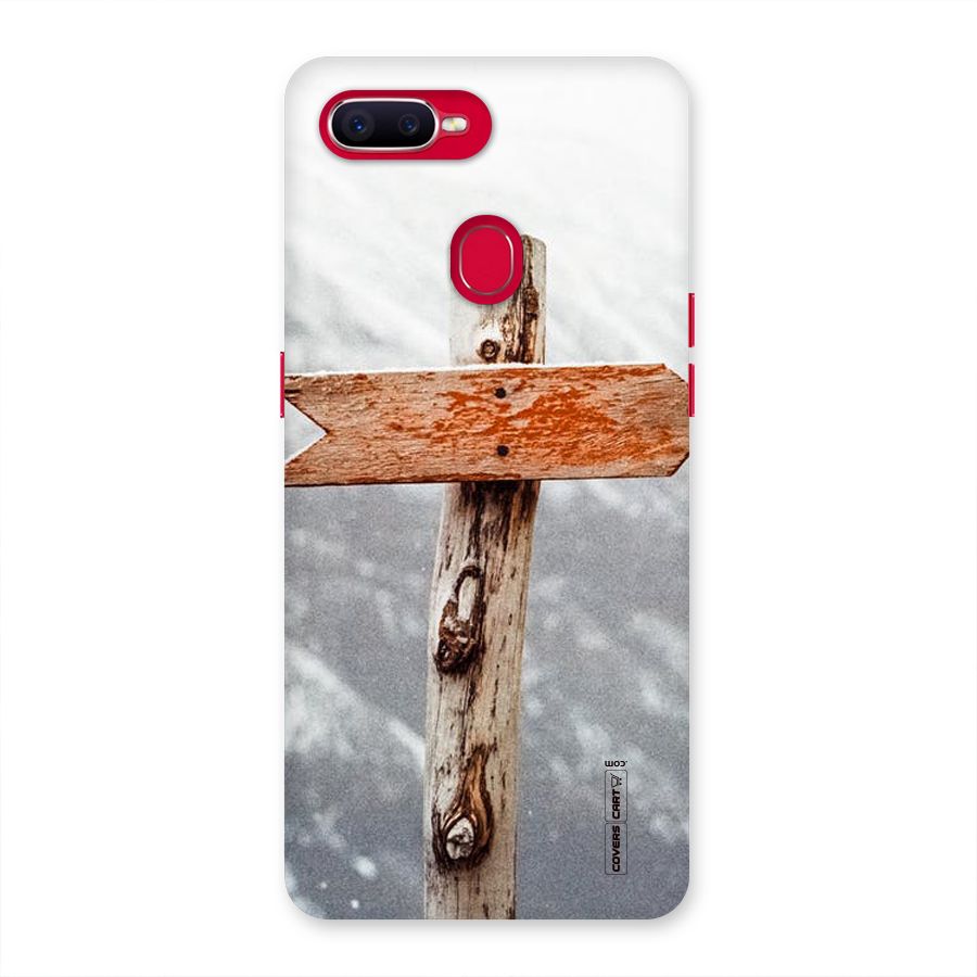 Wood And Snow Back Case for Oppo F9 Pro