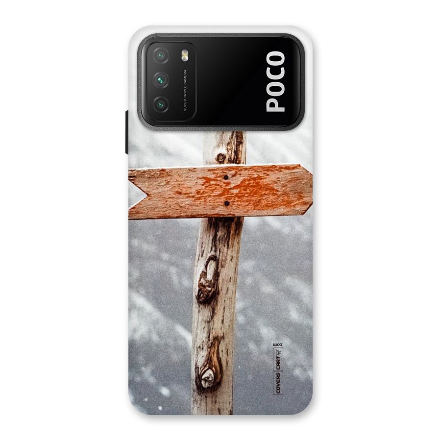 Wood And Snow Back Case for Poco M3