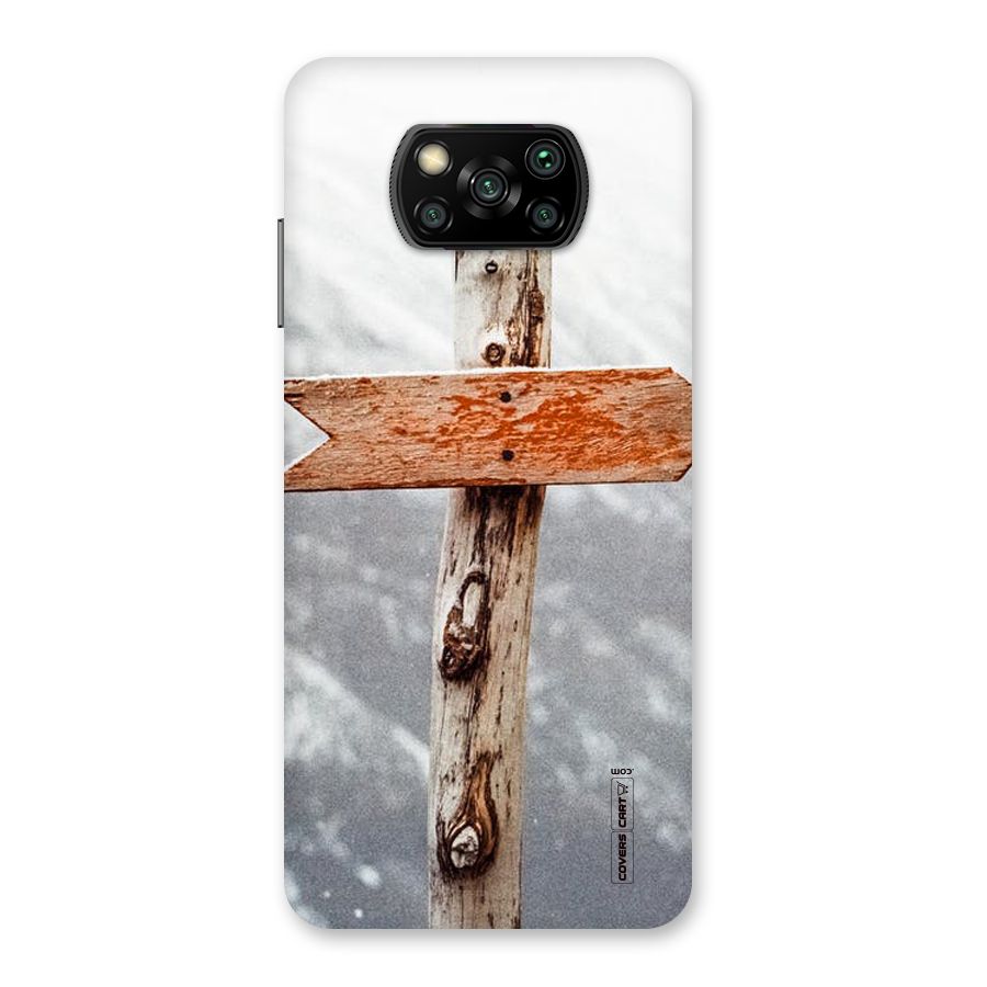 Wood And Snow Back Case for Poco X3