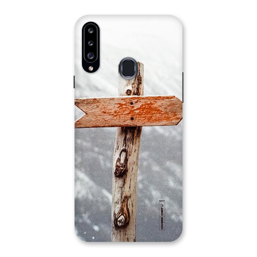 Wood And Snow Back Case for Samsung Galaxy A20s