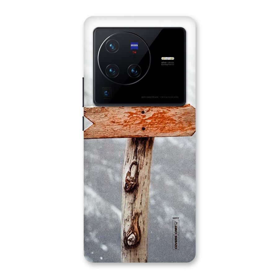 Wood And Snow Back Case for Vivo X80 Pro