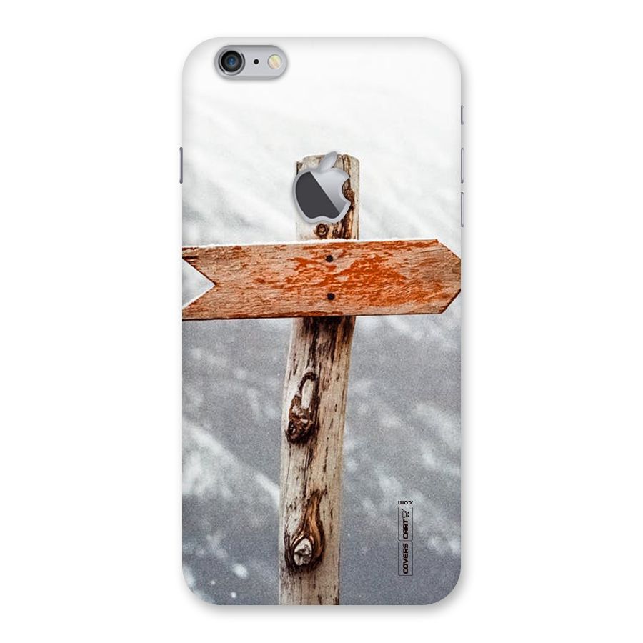 Wood And Snow Back Case for iPhone 6 Plus 6S Plus Logo Cut