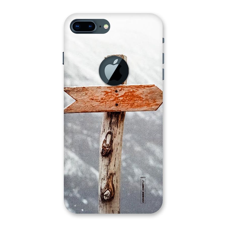 Wood And Snow Back Case for iPhone 7 Plus Logo Cut