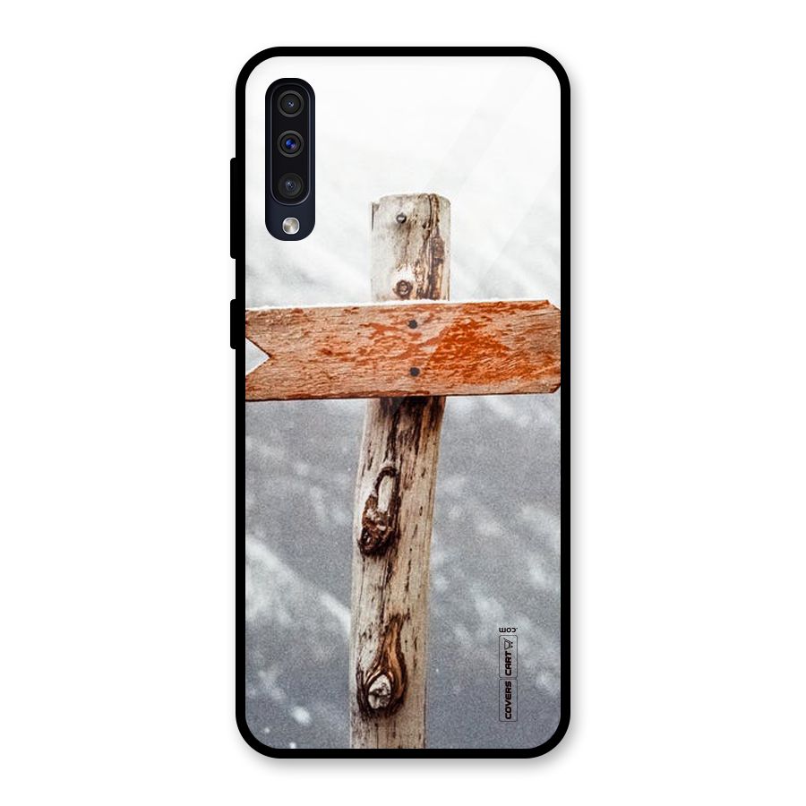 Wood And Snow Glass Back Case for Galaxy A50s