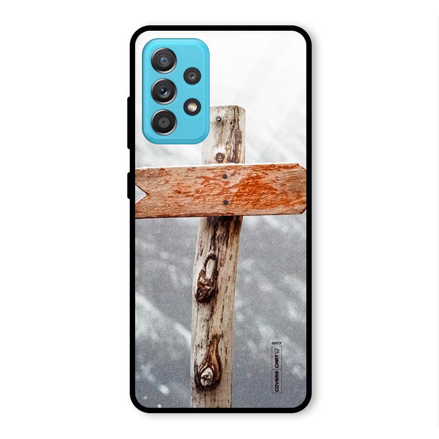 Wood And Snow Glass Back Case for Galaxy A52s 5G