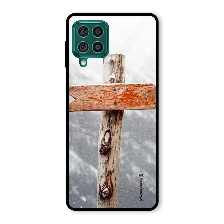 Wood And Snow Glass Back Case for Galaxy F62