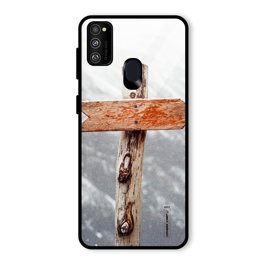 Wood And Snow Glass Back Case for Galaxy M30s