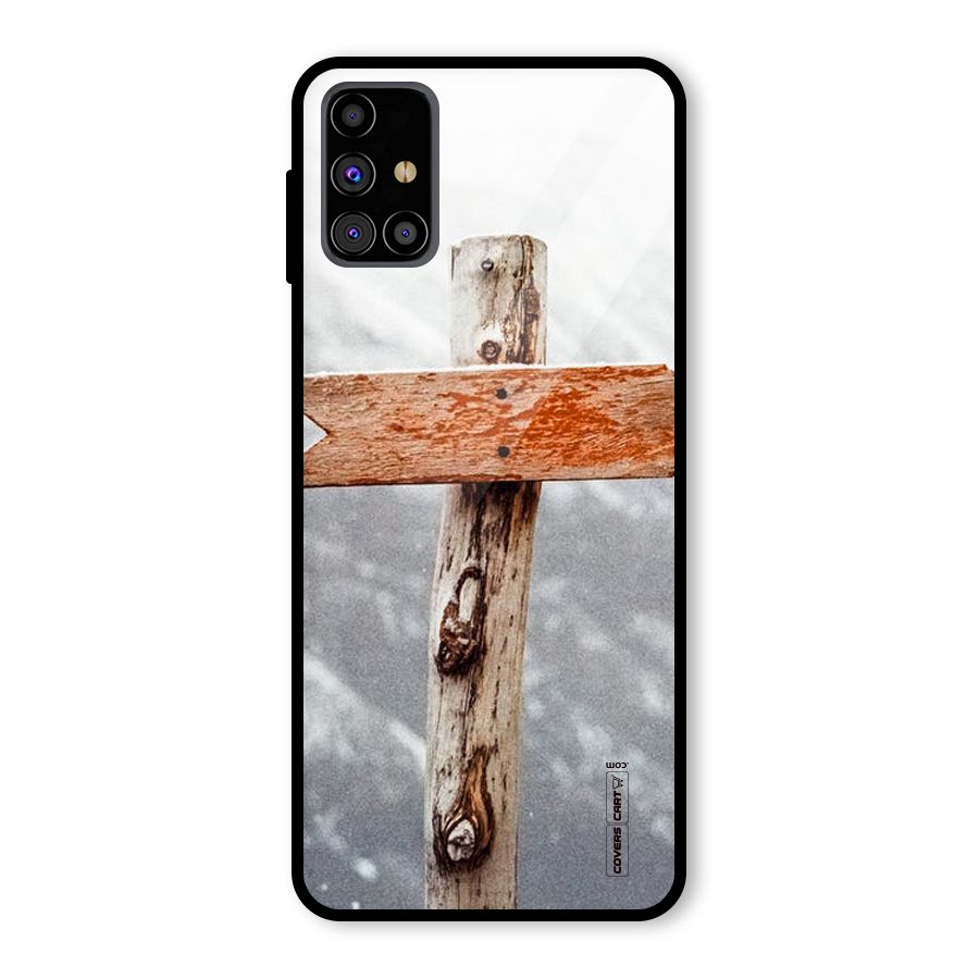Wood And Snow Glass Back Case for Galaxy M31s