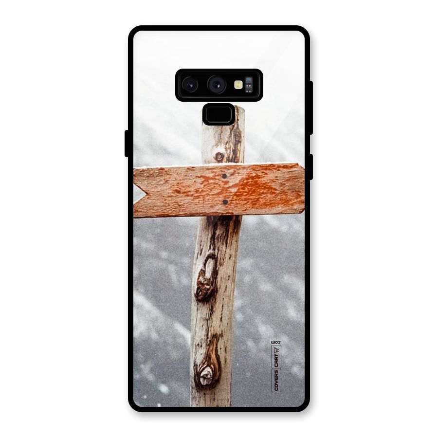 Wood And Snow Glass Back Case for Galaxy Note 9