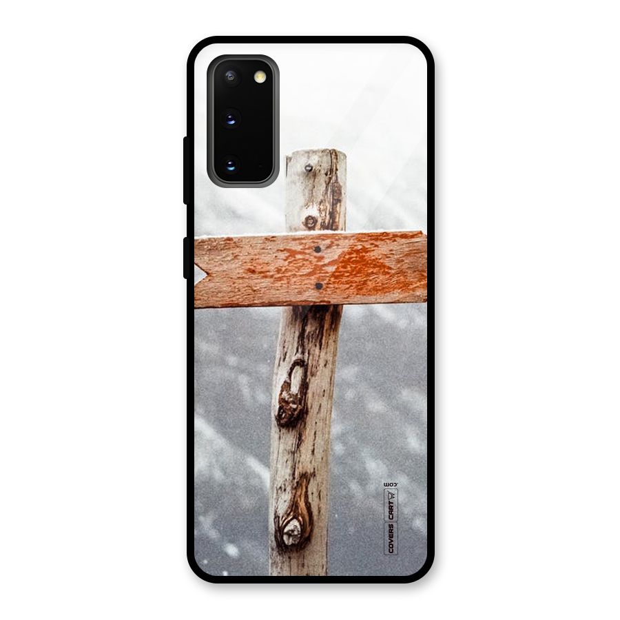 Wood And Snow Glass Back Case for Galaxy S20