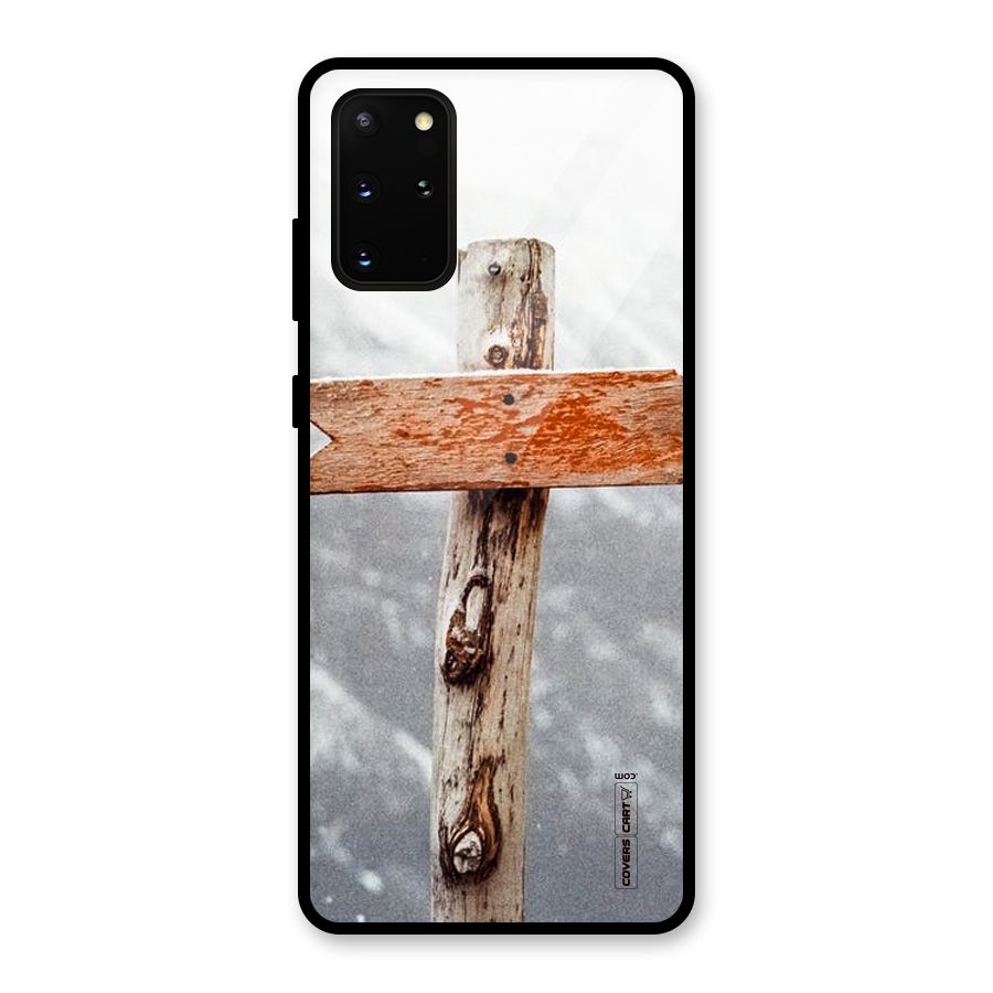 Wood And Snow Glass Back Case for Galaxy S20 Plus